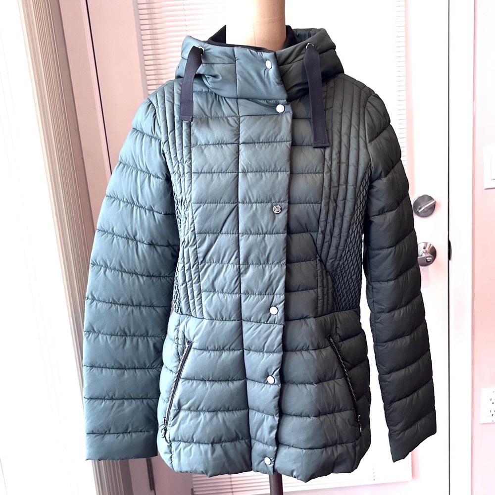 Bernardo Women's Packable Water Resistant Puffer Jacket - Khaki green - Picture 3 of 13